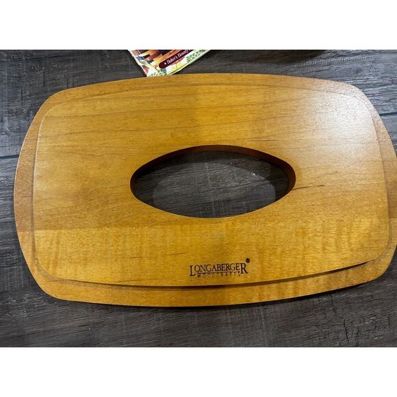 Longaberger 1998 Shades of Autumn Bakers Bounty Basket Woodcrafts Tissue‎ Lid - Picture 2 of 5